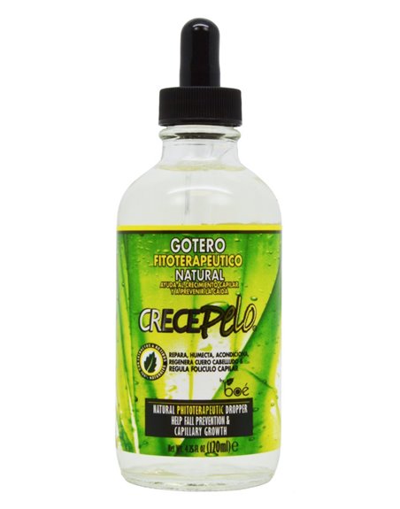 18238 - CrecePelo Gotero Fitoterapeutico Natural - 4.25 fl. oz. - Box:  - Loc: I1