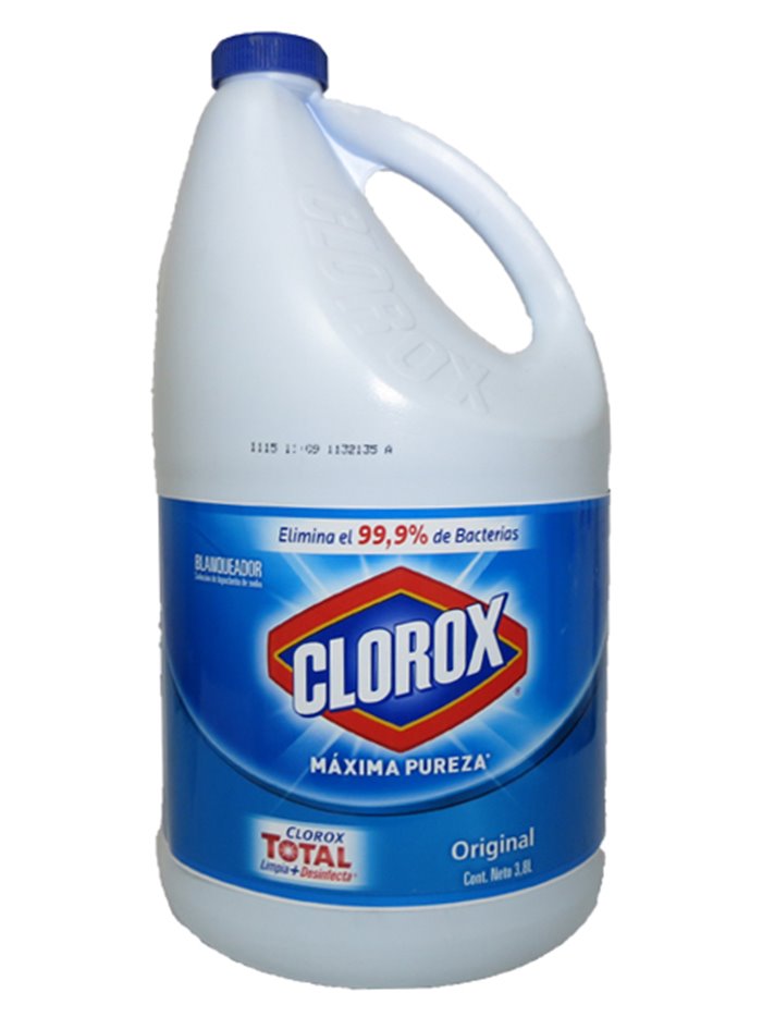18381 - Clorox Bleach Mexico - 3.8 lt. (Case of 6) - Box:  - Loc: B7