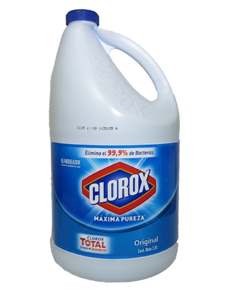 18381 - Clorox Bleach Mexico - 3.8 lt. (Case of 6) - Box:  - Loc: B7