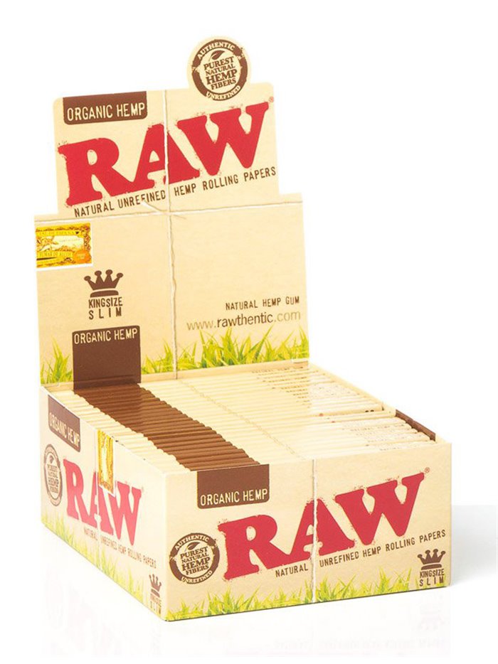 18383 - Raw Organic Hemp Rolling Paper - 50ct - Box:  - Loc: P0
