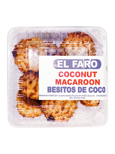 18456 - El Faro Coconut Macaroon - 7oz. (Case of 18) - Box:  - Loc: 