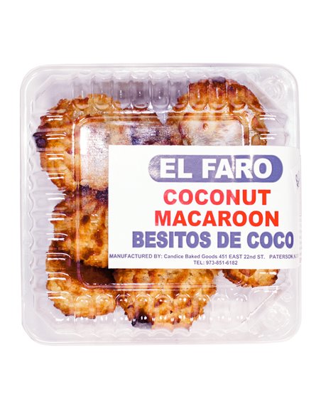 18456 - El Faro Coconut Macaroon - 7oz. (Case of 18) - Box:  - Loc: 