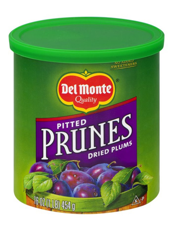 18549 - Del Monte Pitted Prunes ( Canister ) - 16 oz. - Box:  - Loc: N4