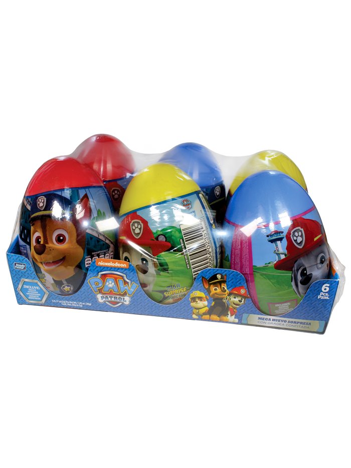 18563 - Mega Surprise Egg, Paw Patrol - 6ct/5g - Box:  - Loc: 21P