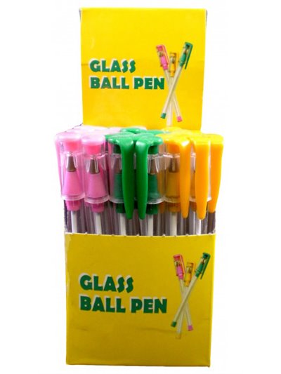 18686 - Glass Ball Pen - 36ct - Box:  - Loc: R8