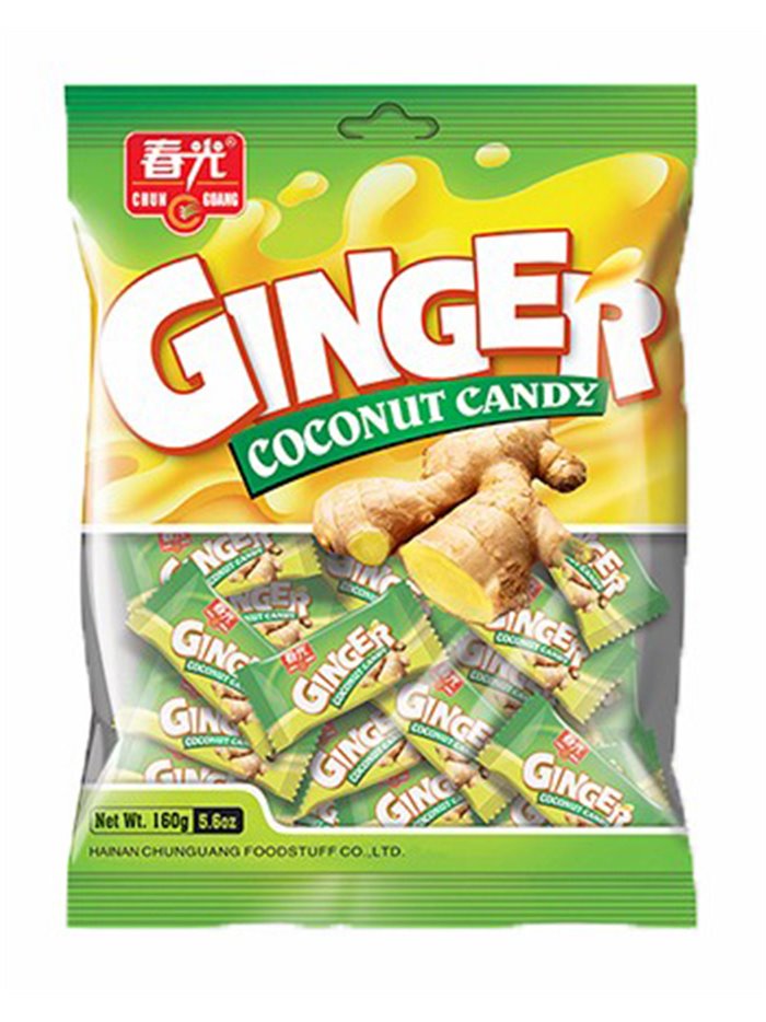 18710 - Ginger Coconut Candy - 4.23 oz. (120g) (Case of 50) - Box:  - Loc: K1