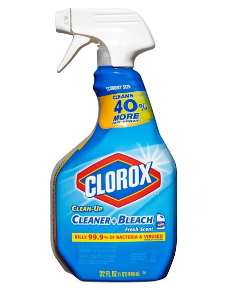 18757 - Clorox Spray, Clean-Up MS Cleaner+Bleach Rain Clean ( 30197 ) - 9/32 fl. oz. Blue - Box:  - Loc: I2