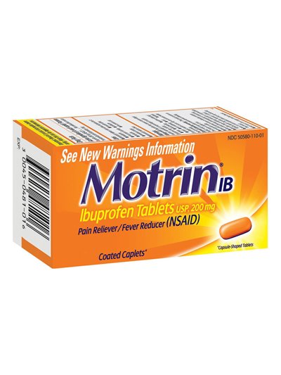 18788 - Motrin 200mg Caplets - 24 Count.(Case of 48) - Box:  - Loc: K0