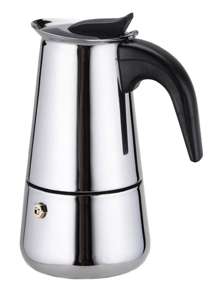 19022 - Wee's Beyond, S/S Espresso Coffee Maker 9 Cups - Box:  - Loc: J11