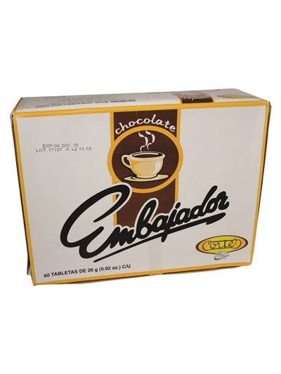 19109 - Embajador Chocolate - 26g (60 Bars) - Box:  - Loc: 