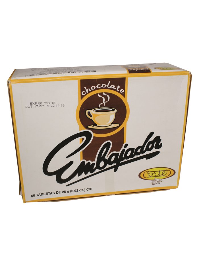 19109 - Embajador Chocolate - 26g (60 Bars) - Box:  - Loc: 