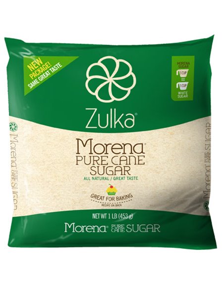 19181 - Zulka Morena Cane Sugar - 1 lb. ( 16 oz. ) - Box:  - Loc: H2