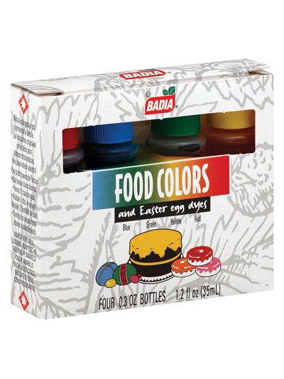 19235 - Badia Food Coloring Kit - 1.2 oz. - Box:  - Loc: R10