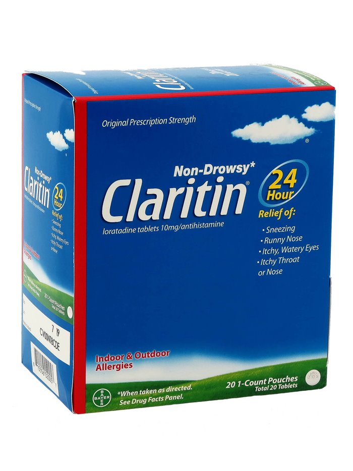 8769 - Claritin 24 Hrs Allergy Relief - 20ct.(Case of 36) - Box:  - Loc: K3