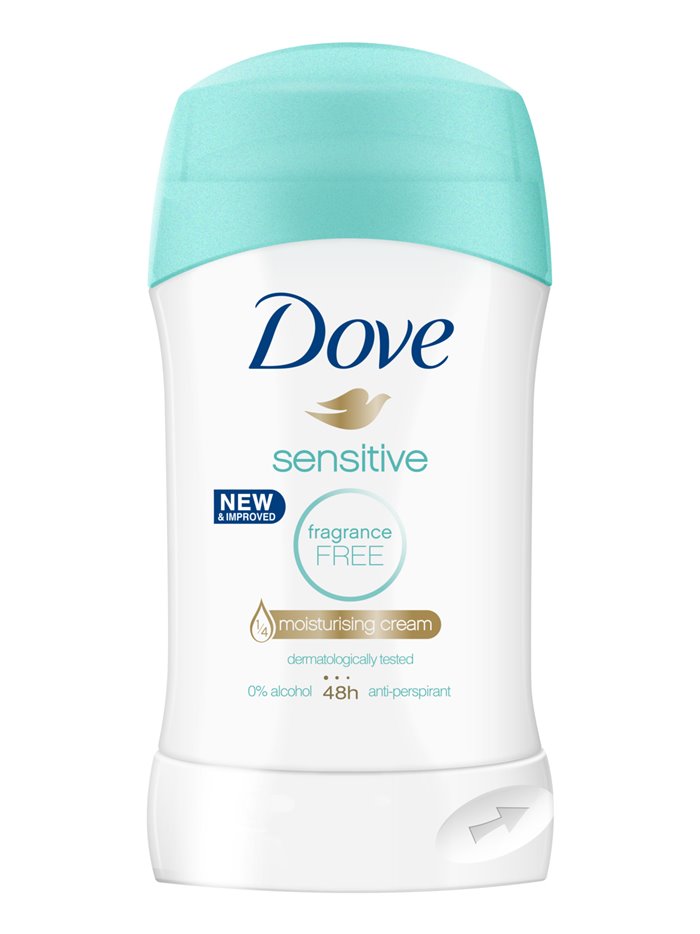 19271 - Dove Deodorant, Sensitive - 1.35 oz. (40ml) - Box:  - Loc: K8
