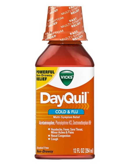 19398 - Dayquil Severe Liquid Cold & Flu - 12 fl. oz. - Box:  - Loc: L4