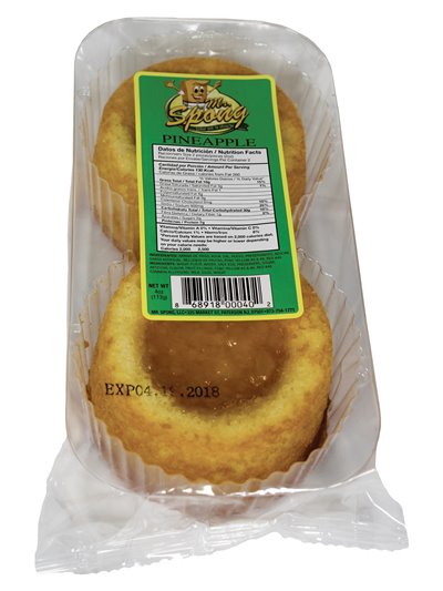 19424 - Mr. Spong Pineapple - 2ct/3.5oz - Box:  - Loc: C.J.1