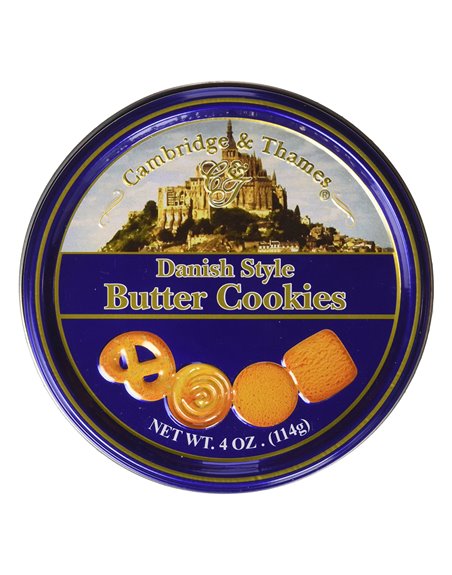 19545 - C&T Danish Style Butter Cookies - 4 oz. (Case of 24) - Box:  - Loc: N9