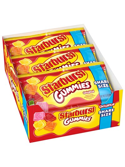 19604 - Starburst Gummies Original, Share Size - 15ct/3.5 oz. - Box:  - Loc: M10