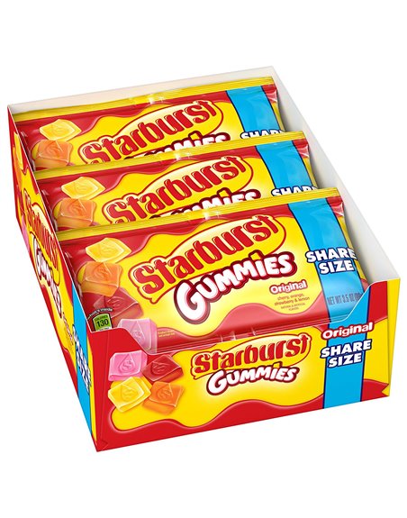 19604 - Starburst Gummies Original, Share Size - 15ct/3.5 oz. - Box:  - Loc: M10