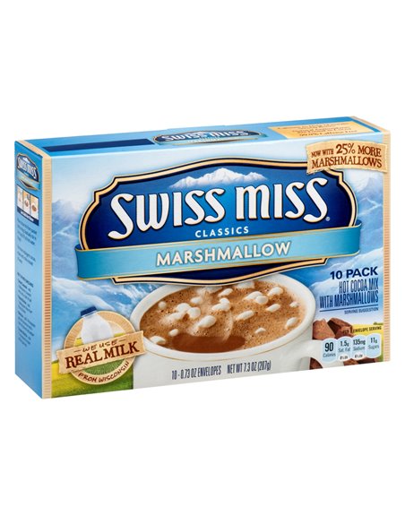 19630 - Swiss Miss Marshmallow - 10 Pack / 0.73 oz. - Box:  - Loc: 12P