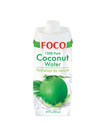 19638 - Foco Coconut Water, 16.9 fl. oz. - (Case of 12) - Box:  - Loc: E11