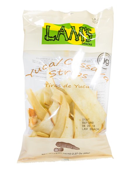 19767 - Lam's Yuca / Cassava Strips  - 2.27 oz (Case of 24) - Box:  - Loc: N5