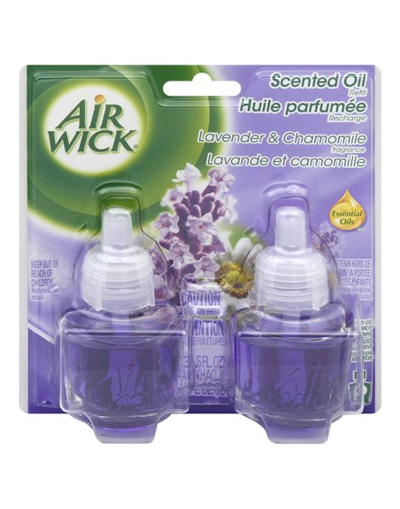 19794 - Air Wick Scented Oil Refill, Lavender & Chamomille - 2x40ml. (Case of 6) - Box:  - Loc: I4