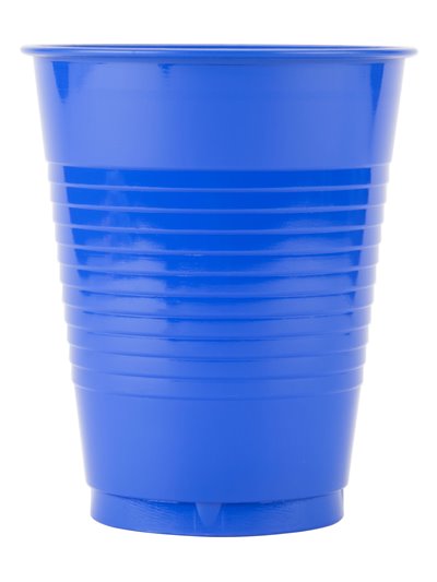 19959 - Plastic Cups, Blue 16 oz. - 48 Pack/16pcs - Box:  - Loc: I11