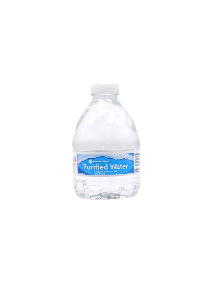 20106 - Purified Water, 8 fl oz - 80 Pack - Box:  - Loc: 11F