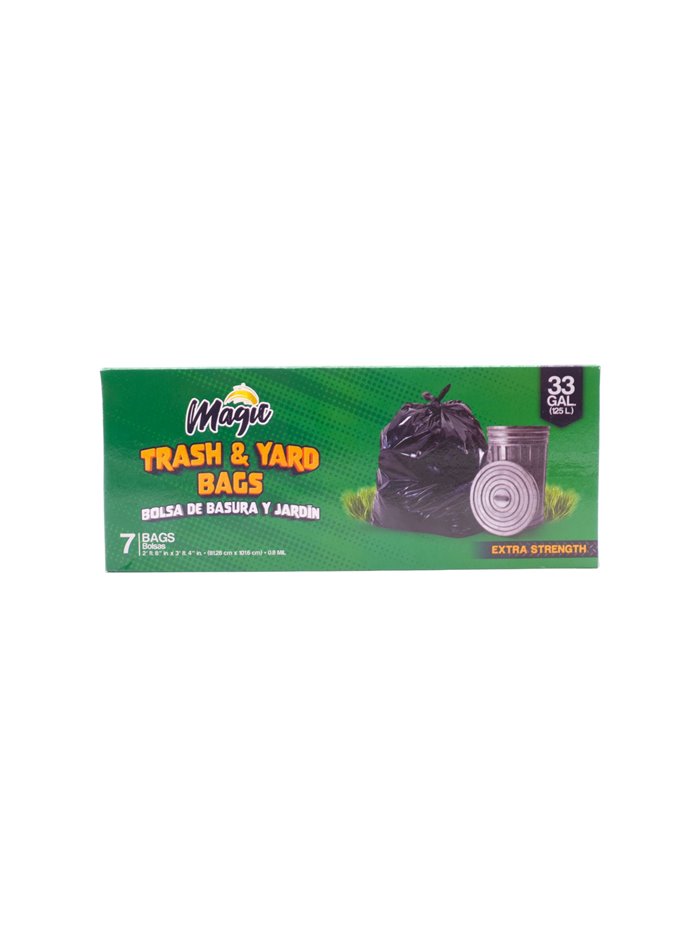 20115 - Supreme/Magic Trash Bag, 33 Gal - 7 Bags (Case of 24) - Box:  - Loc: B10