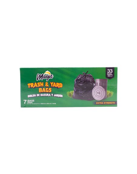 20115 - Supreme/Magic Trash Bag, 33 Gal - 7 Bags (Case of 24) - Box:  - Loc: B10