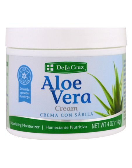 20144 - De La Cruz Aloe Vera Cream-4 oz. - Box:  - Loc: L3