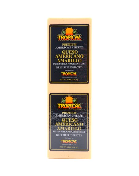 20244 - Tropical Queso Americano Amarillo - 5 lb. - Box:  - Loc: NV-7