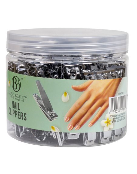 20269 - Bazic Beauty Nail Clippers Jar ( Medium ) - 60ct - Box:  - Loc: J5