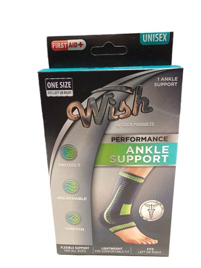 20615 - Wish Performance Ankle Support, 1 Size - Box:  - Loc: K12