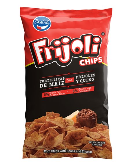 20744 - Boca Deli Frijoli Chips - 5.3 oz. - Box:  - Loc: O1