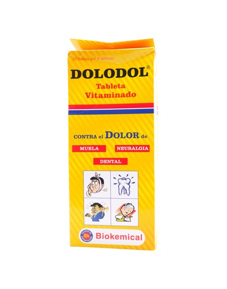 20780 - Dolodol Tableta Vitaminado- 20 Pack/4ct - Box:  - Loc: K6