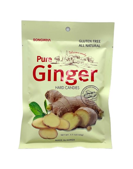 20824 - Pure Ginger Hard Candies 3.5 oz - Box:  - Loc: M1