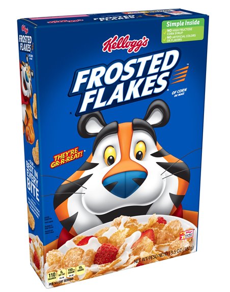 20834 - Kellogg's Frosted Flakes - 13.5 oz. (Case of 16) - Box:  - Loc: R2