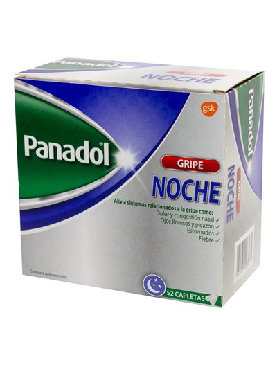 20912 - Panadol Noche Gripe - 48 Tablets ( 24 Pouches / 2 Tablets ) - Box:  - Loc: K5