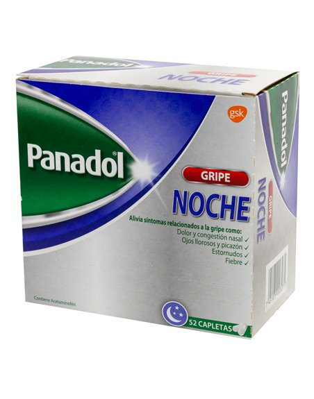20912 - Panadol Noche Gripe - 48 Tablets ( 24 Pouches / 2 Tablets ) - Box:  - Loc: K5
