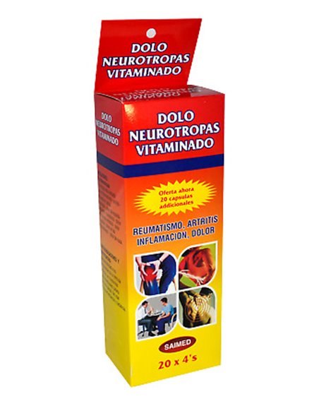 20939 - Dolo Neurotropas Capsula Vitaminado- 20 Pack/4ct - Box:  - Loc: K6