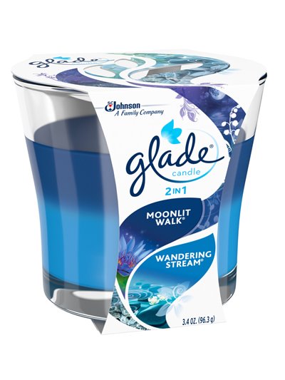 21055 - Glade Candle 2in1 Walk & Wandering Stream - 3.4 oz. (Case of 6) - Box:  - Loc: I5