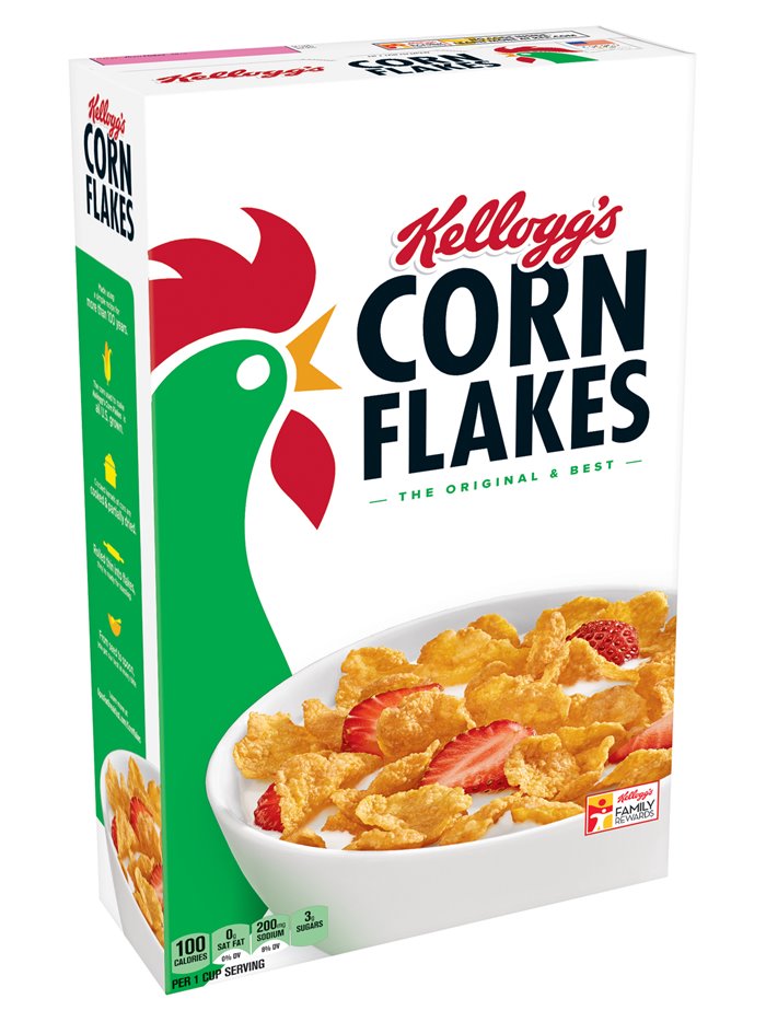 21094 - Kellogg's Corn Flakes - 18 oz. (Case of 6) - Box:  - Loc: R3