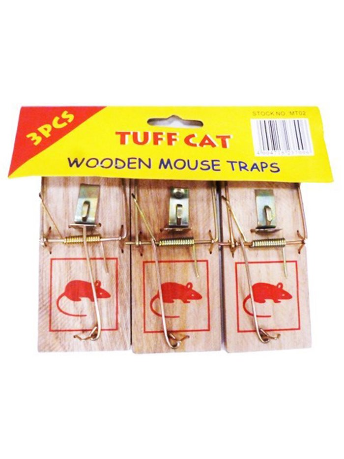 21212 - Wooden Mouse Trap Small ( Ratonera Pequeña ) - 3Pcs - Box:  - Loc: I13