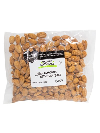 21323 - Soho Fire Roasted Almonds w/ Sea Salt - 9 oz. - Box:  - Loc: P0-1