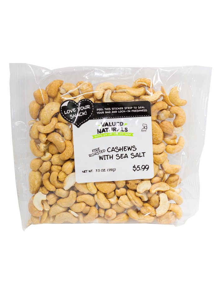 21327 - SoHo Cashews Sea Salt - 7.5 oz. - Box:  - Loc: C.J.1