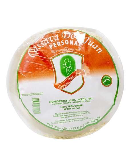 21420 - Casabe Don Juan Personal - 4oz-(case Of 21) - Box:  - Loc: N13