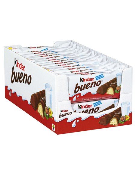 21428 - Kinder Bueno Chocolate Bar 1.5oz/20ct - Box:  - Loc: M12